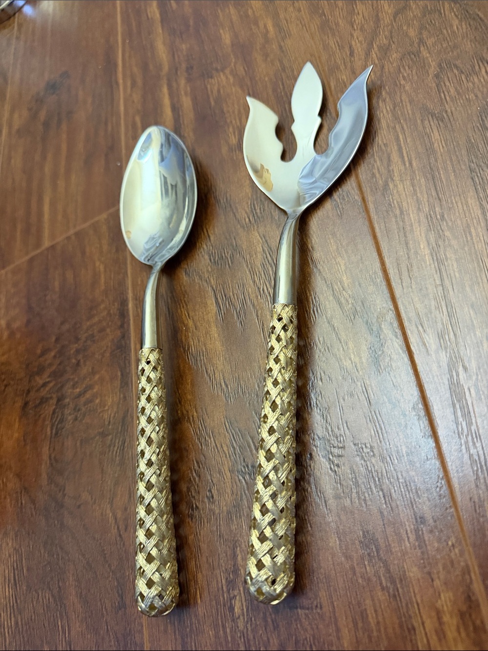 L'Objet Gold Braid 2-Piece Serving Set